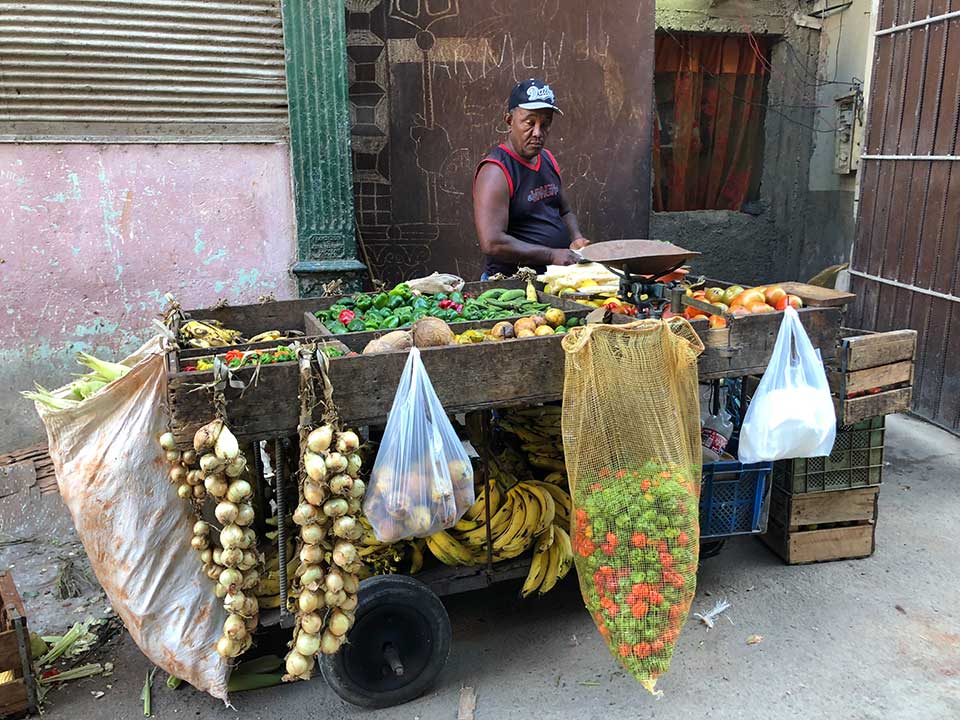 Verdura vender in Havana