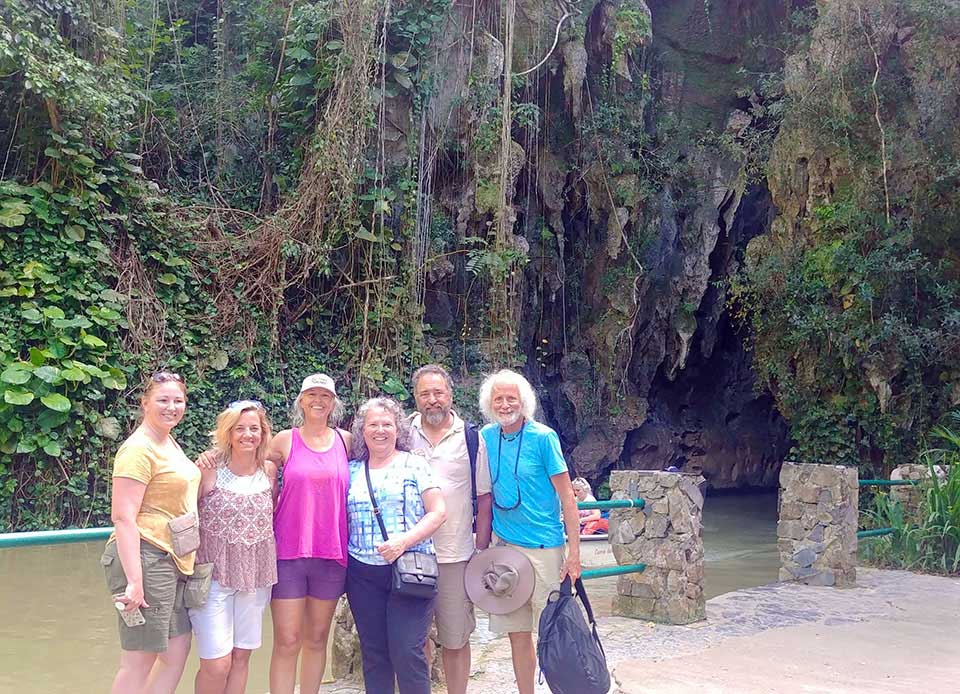Cuba Crew at Indian Caves, Viñales