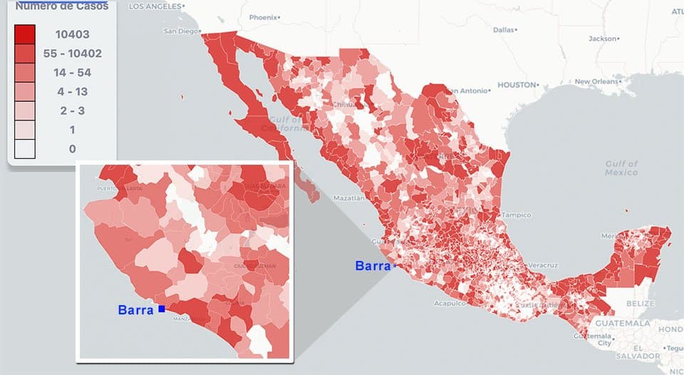 COVID-19 cases in Mexico